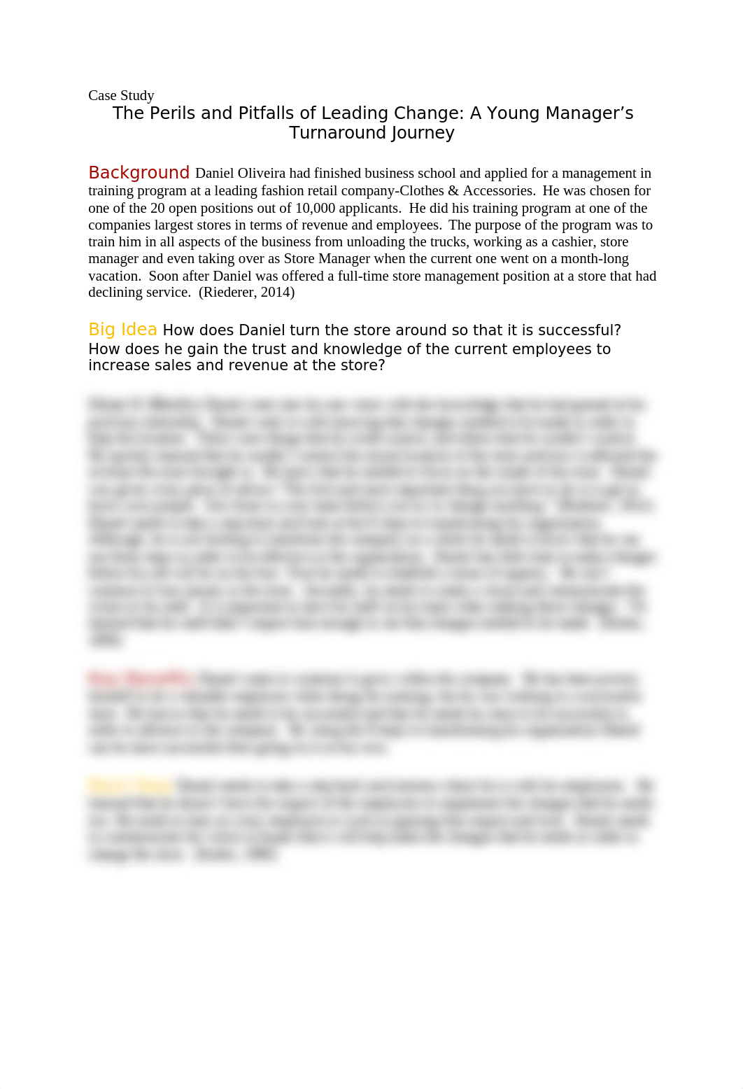 Case Study The Perils and Pitfalls of Leading Change A Young Manager's.doc_d149ev81yoo_page1