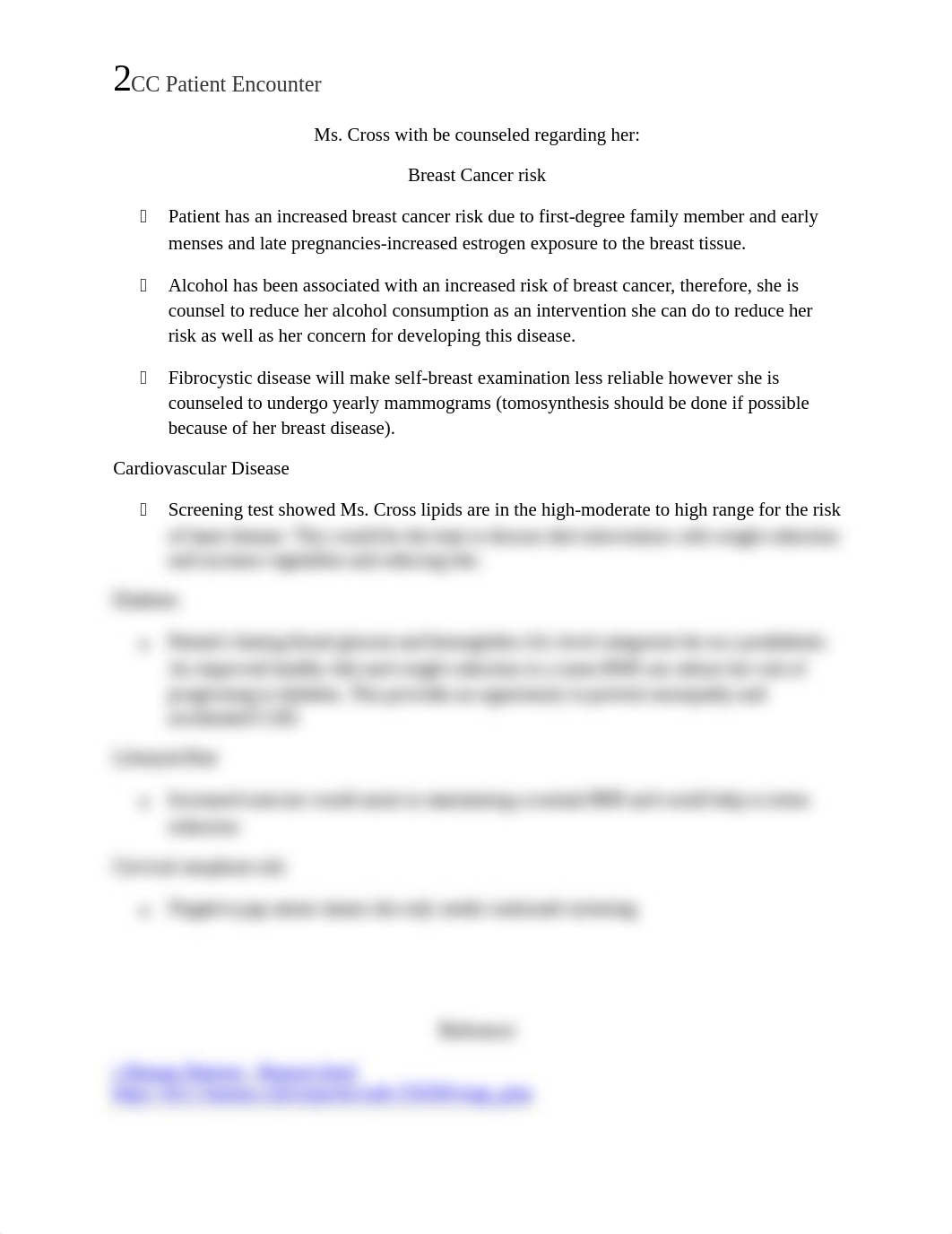 NSG 501 Week 1 CC Patient Encounter Paper after completing the assessments.doc_d15c2z8auju_page2