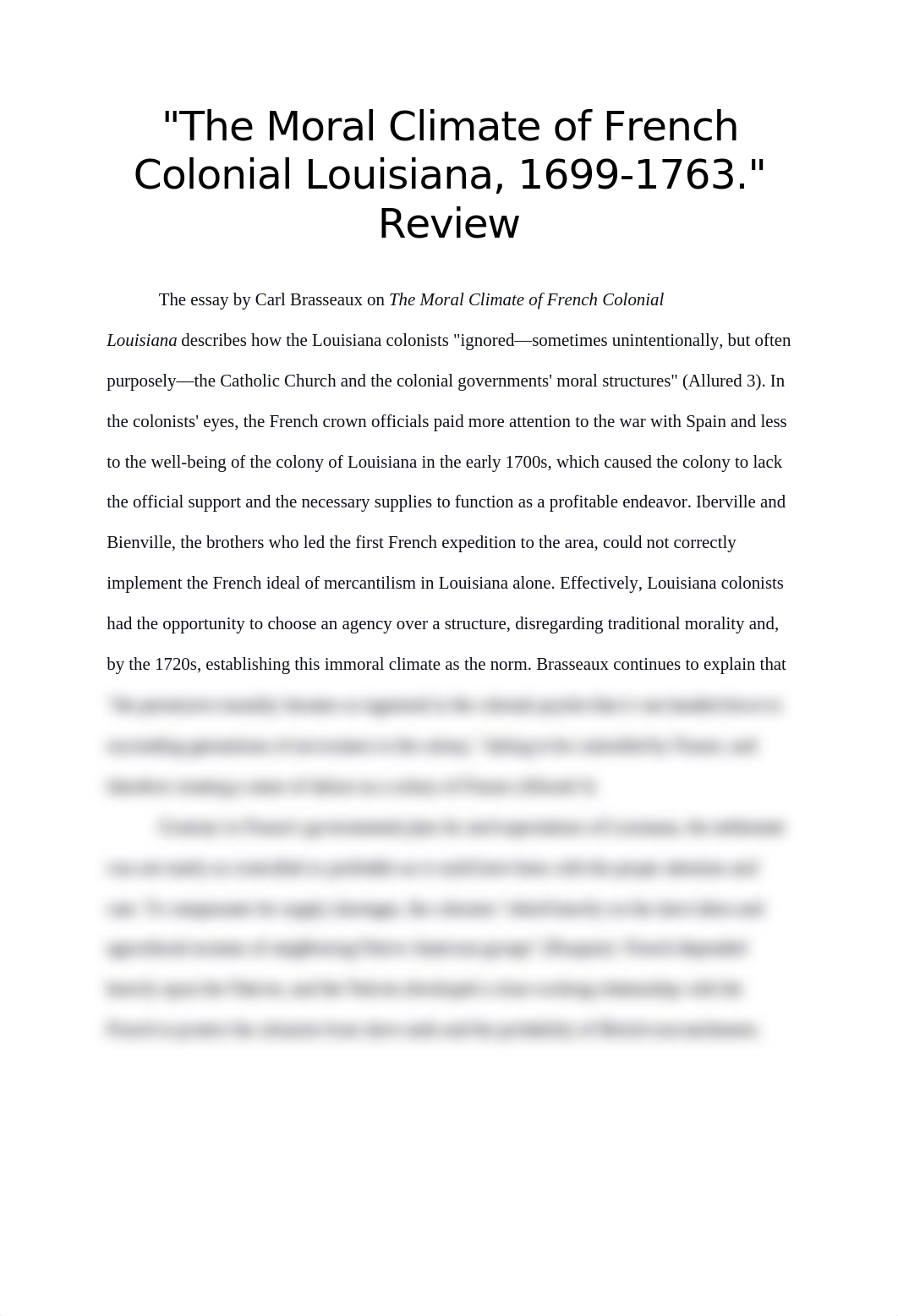 The Moral Climate of French Colonial Louisiana 1699 - 1763 Review.docx_d15uf67qsqi_page1