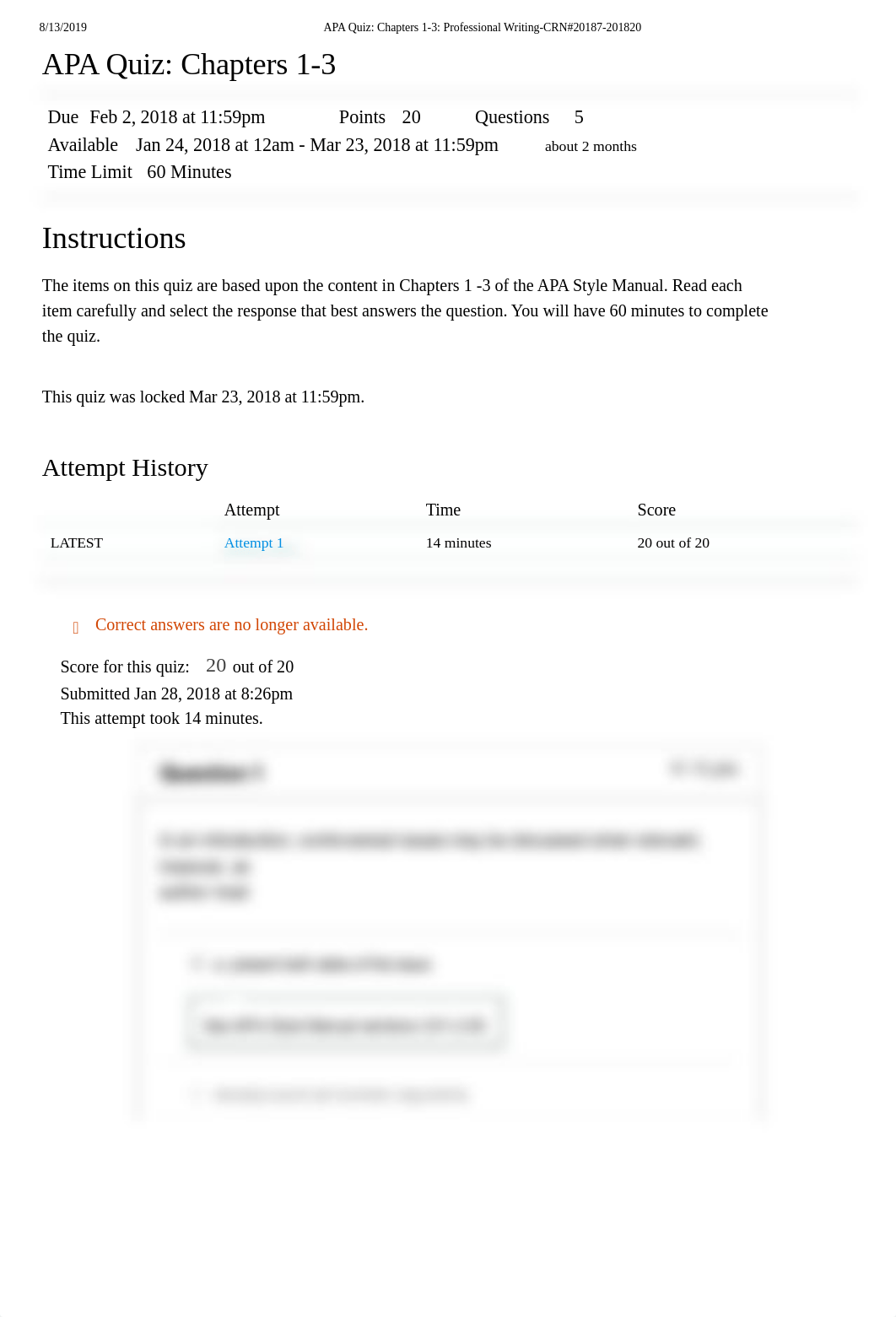 APA Quiz_ Chapters 1-3_ Professional Writing-CRN#20187-201820.pdf_d16rdofswg8_page1