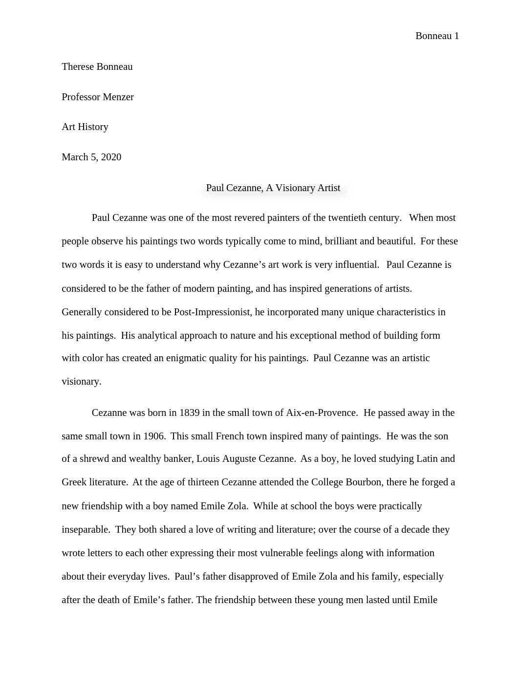 Art History Essay- Paul Cezanne.docx_d16u0k0u0zk_page1