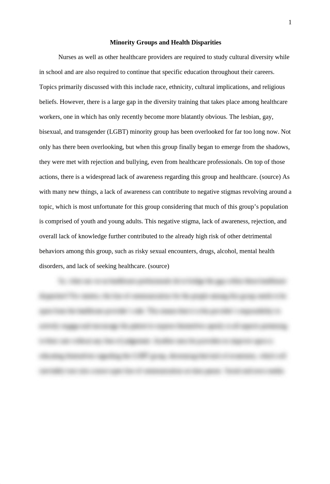 Minority Groups and Health Disparities.docx_d17b7pisiml_page1