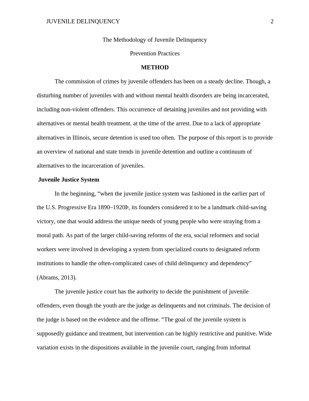 The Methodology of Juvenile Delinquency.docx_d17ewom5ku1_page2