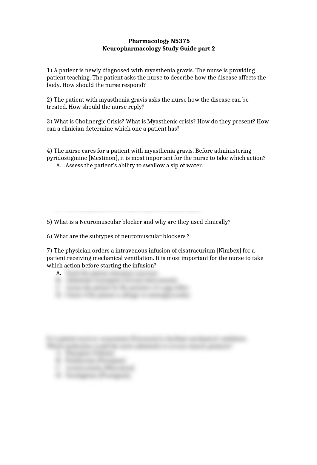 Neuropharmacology Study Guide part 2 summer2019.docx_d17g5iztfa9_page1