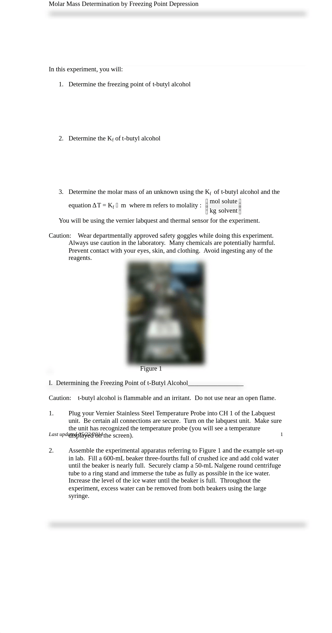 Molar Mass Determination by Freezing Point Depression Lab.pdf_d17ikgmhc12_page1