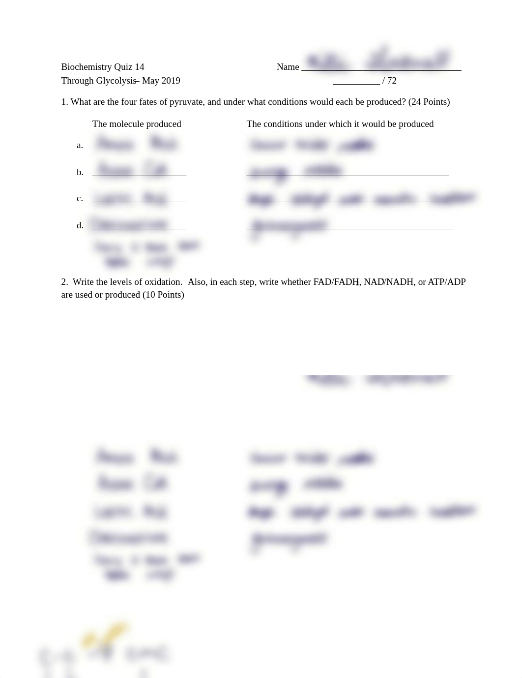 Biochemistry Quiz 14 Through Glycolysis Summer Term 2019.pdf_d180y4gzyky_page1