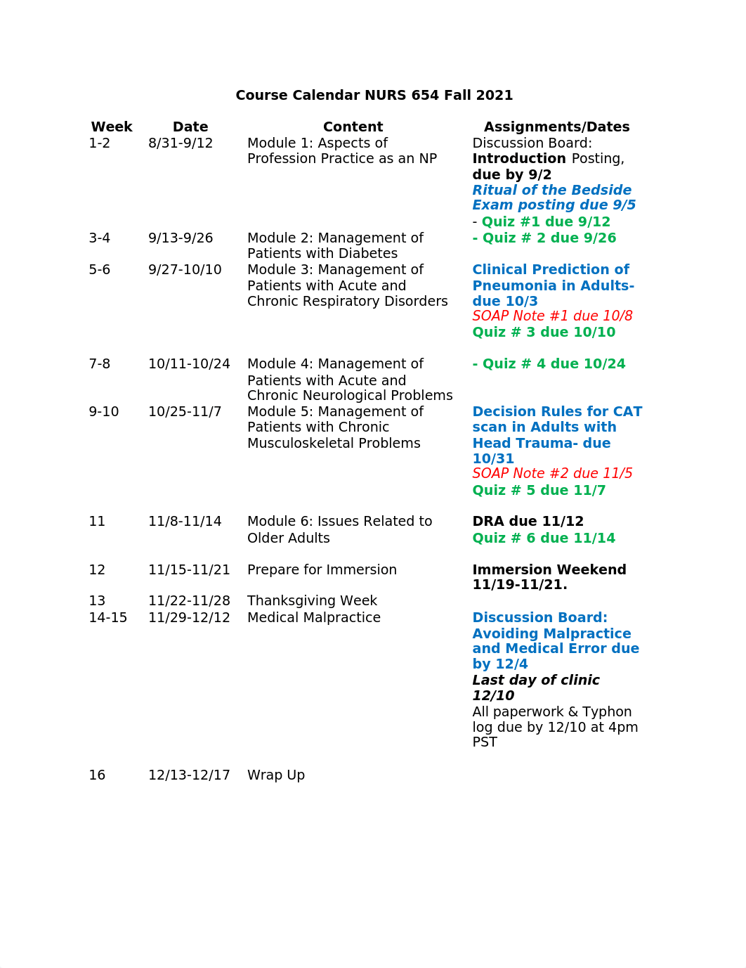 N 654 Course Calendar Fall 2021.docx_d1831qc9je9_page1