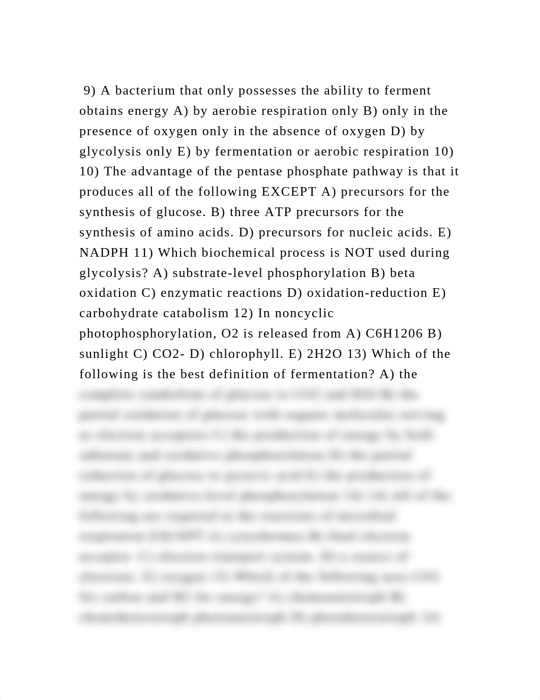 9) A bacterium that only possesses the ability to ferment obtains e.docx_d183uiy0p14_page2