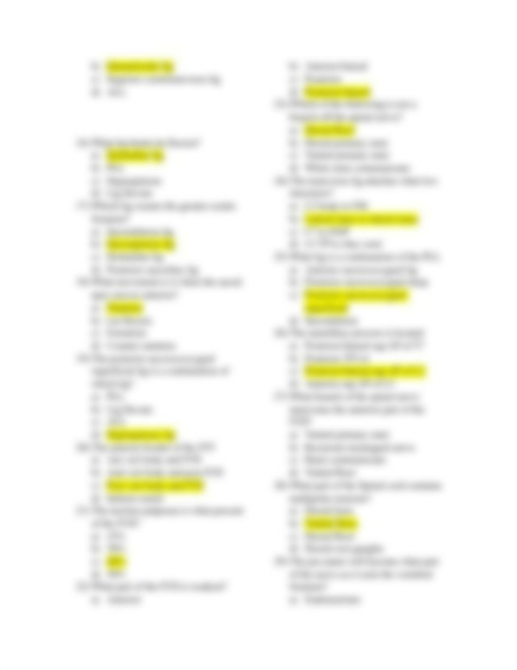 ANAT 1607 Spinal Anatomy - Practice Test 2 (Answers Highlighted)_d184uobs0mb_page2