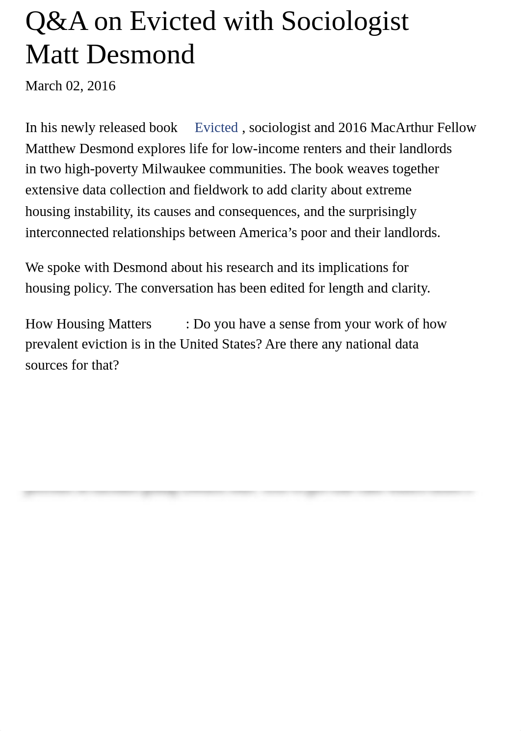 Q&A on Evicted with Sociologist Matt Desmond | How Housing Matters.pdf_d18axuo9tup_page1