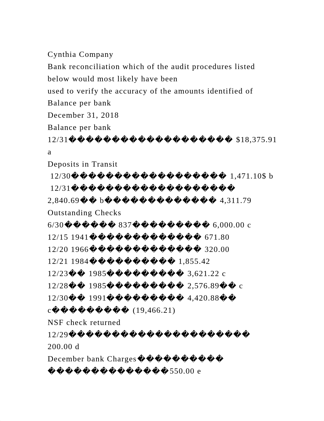 Cynthia CompanyBank reconciliation which of the audit procedures l.docx_d18upk3whsz_page2