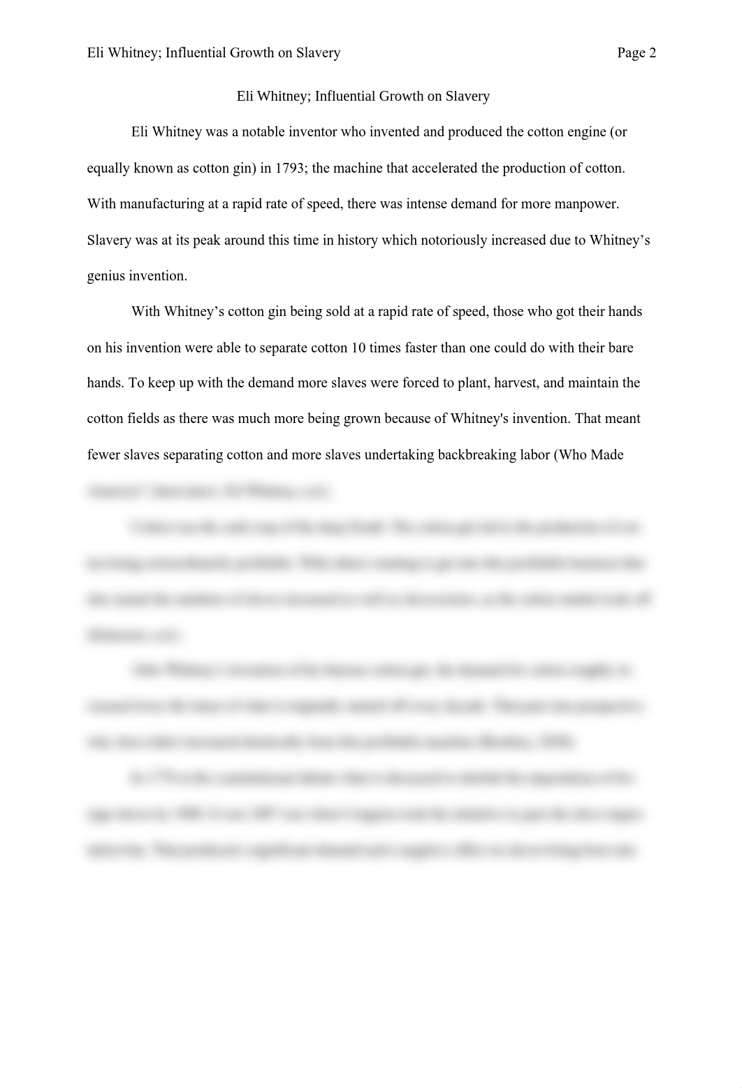 Unit VII Eli Whitney; Influential Growth on Slavery (Wyatt Clymer).pdf_d194mjv6cay_page2