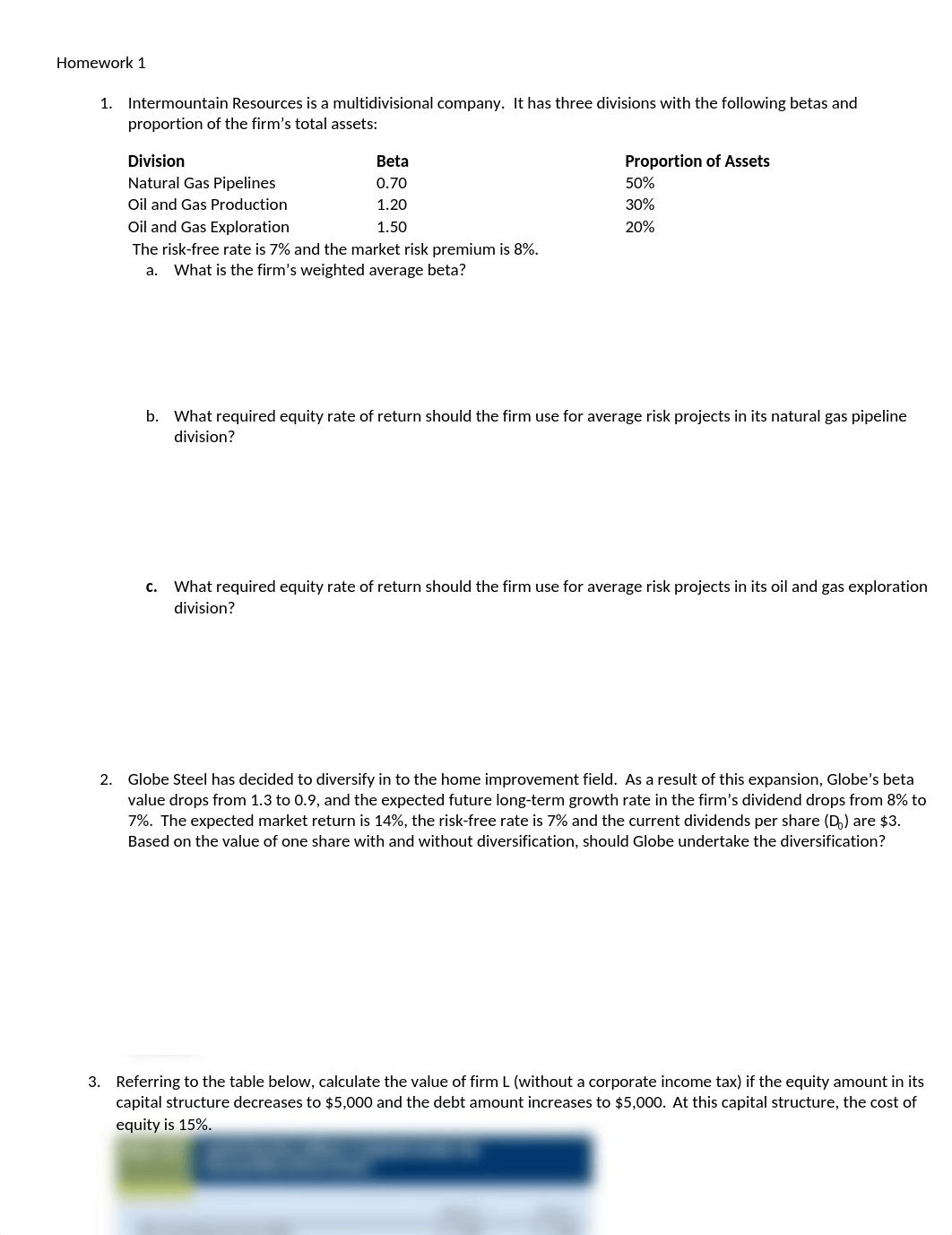 Capital Structure and WACC Homework - Answers (1)_d19650igzm0_page1