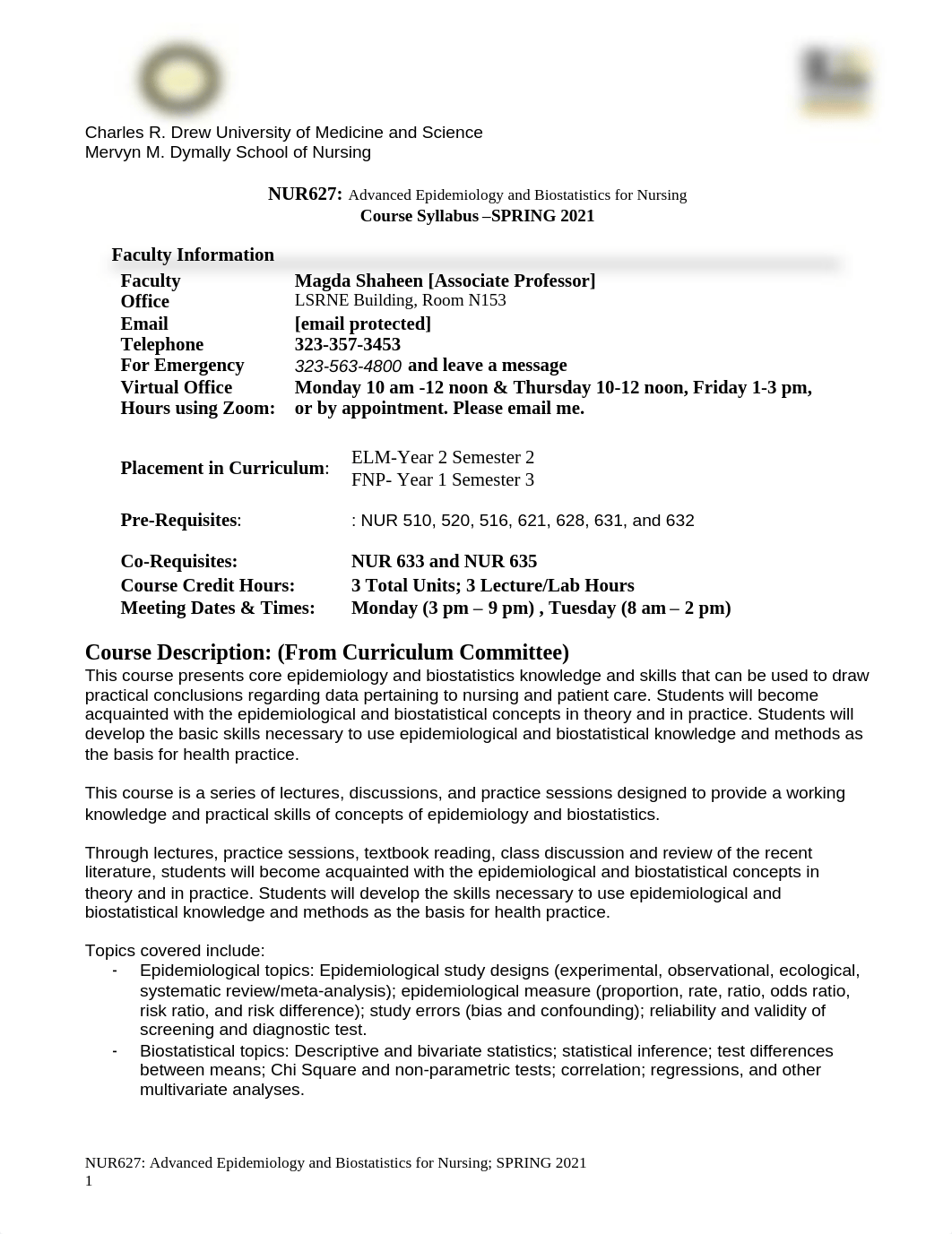 NUR627EpidemiologyandBiostatisticsSyllabusSpring2021.pdf_d1987gv1mpl_page1