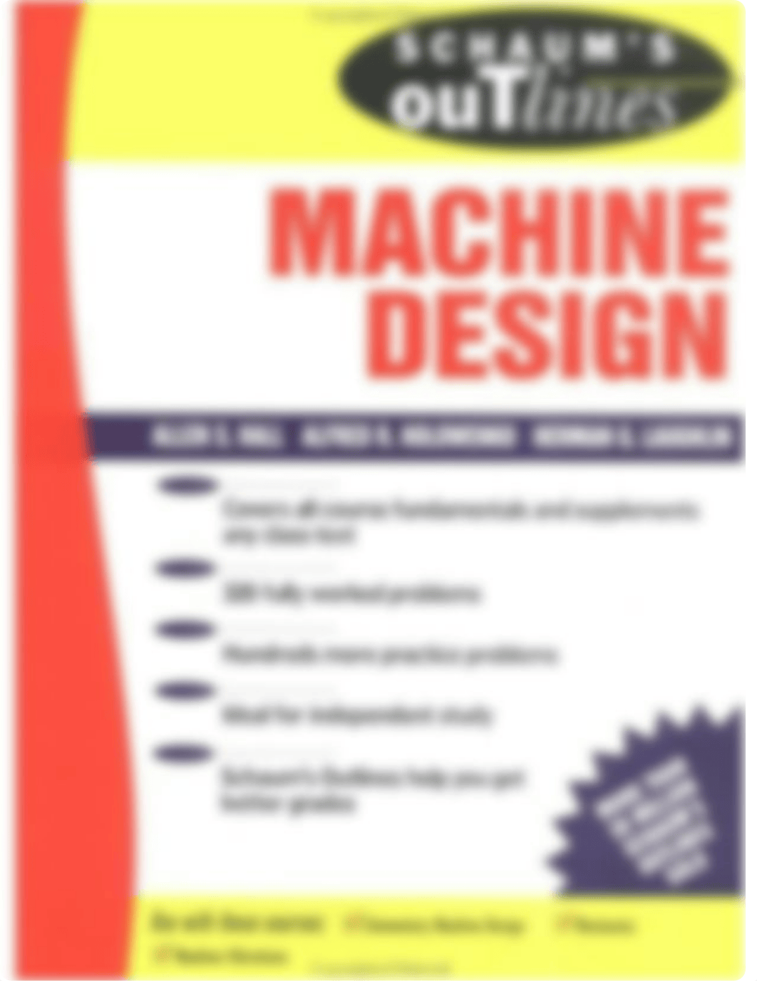 Alfred Hall, A. Holowenko, H. Laughlin - Schaum's Outline of Machine Design (1968, McGraw-Hill).pdf_d19e27hkr5h_page1