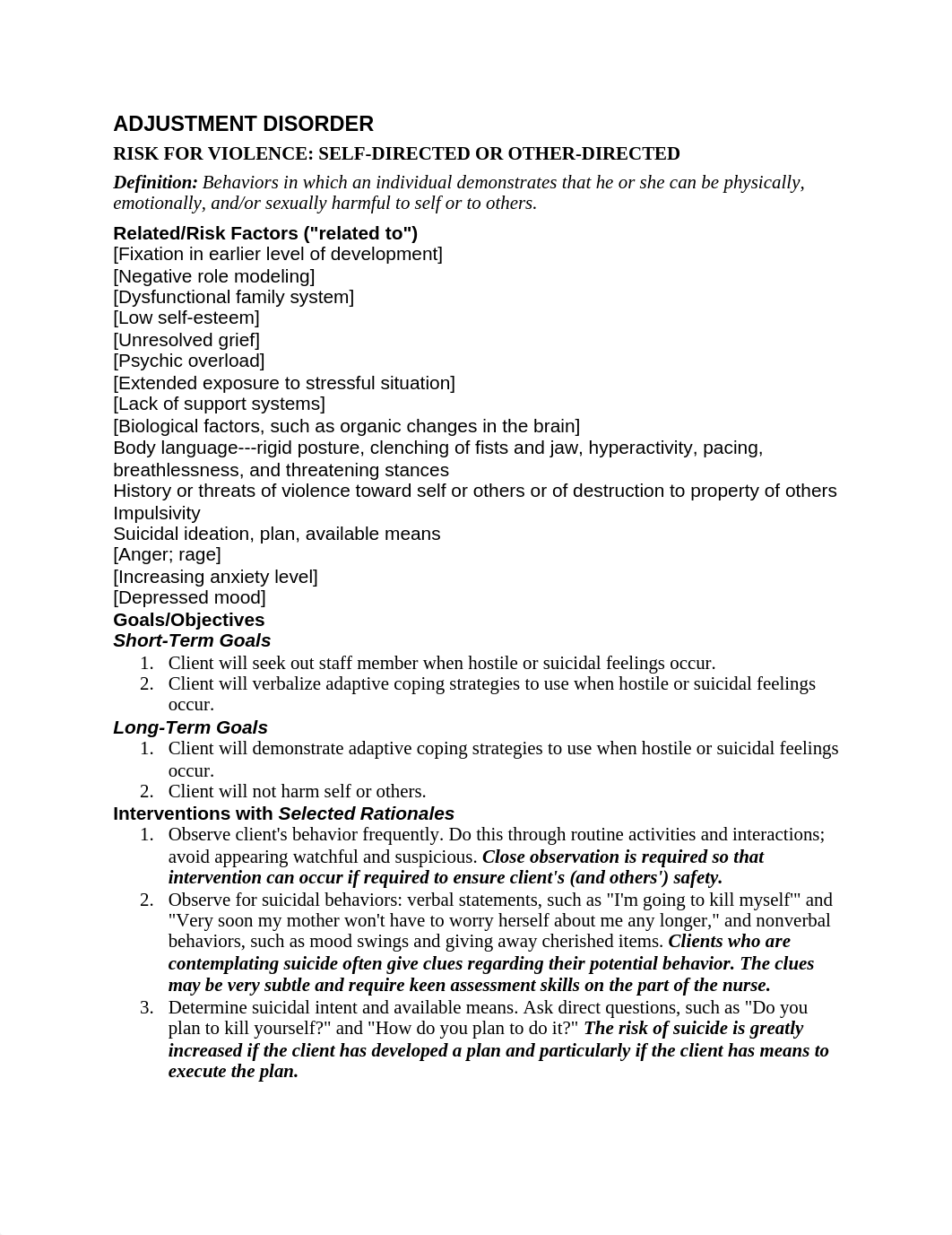 ADJUSTMENT DISORDER care plan_d19lix5ys6n_page1