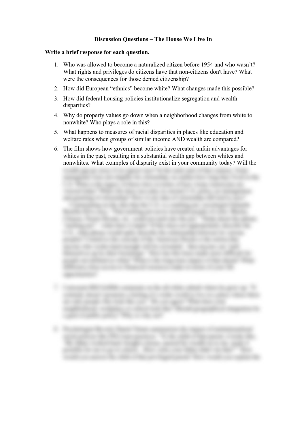 Discussion Questions - The House We Live In.pdf_d19qk3cadpq_page1