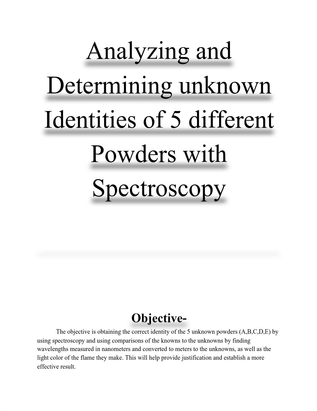 5 Powders Lab report.pdf_d1acrmrfxda_page1