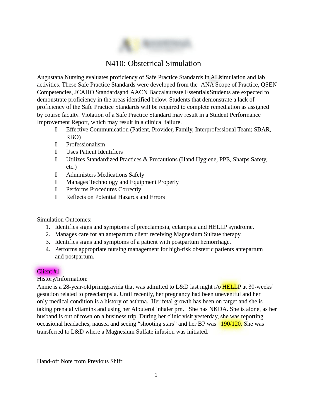 N410 OB Simulation Student Prep.docx_d1ah4xtkji5_page1