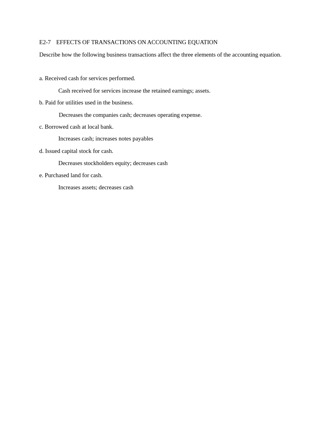 E2-7 effects of transactions on accounting equation complete.docx_d1bh9ql14x1_page1