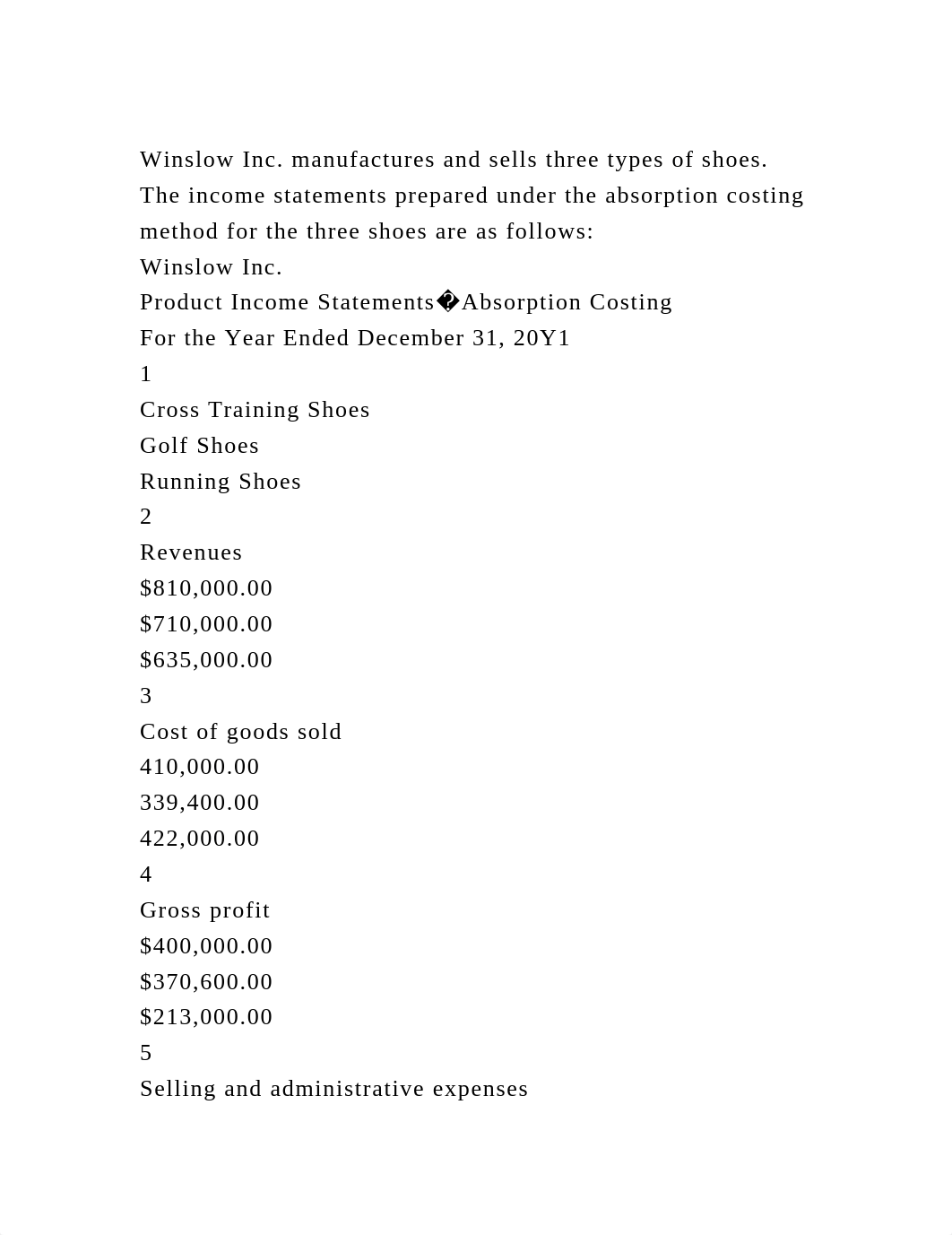 Winslow Inc. manufactures and sells three types of shoes. The income.docx_d1bhp9b71yi_page2