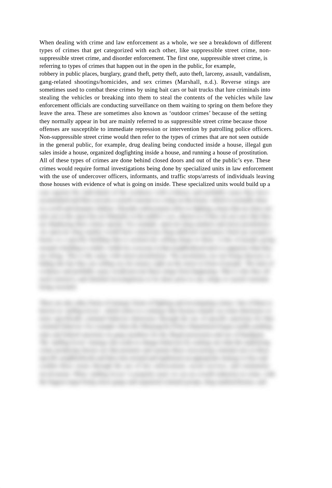 Introduction to Police Crime Control Strategies Unit 3 complete.docx_d1bzl8ztri5_page1