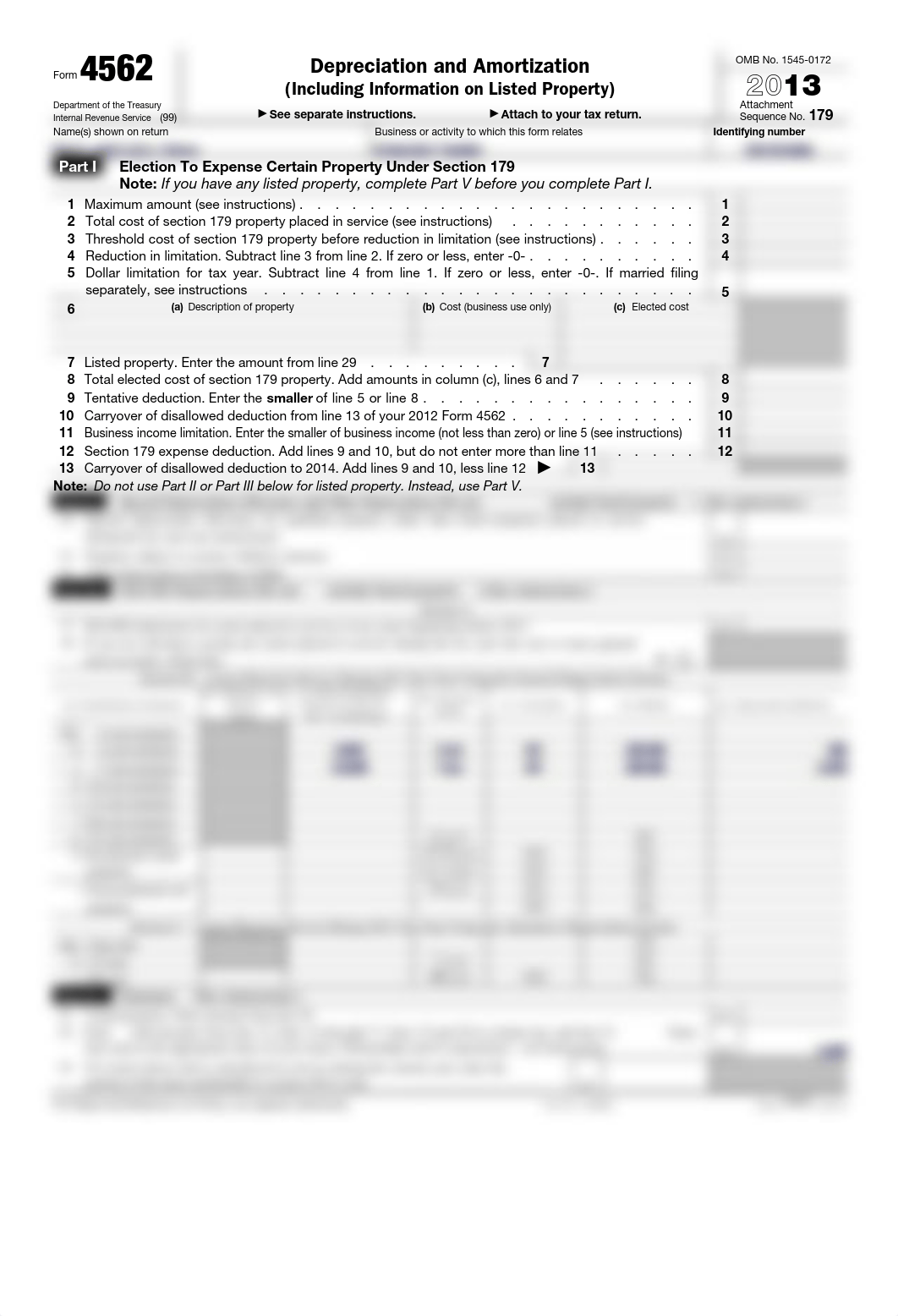 Individual Tax Return Problem 5 Form 4562_d1c10dxpco1_page1