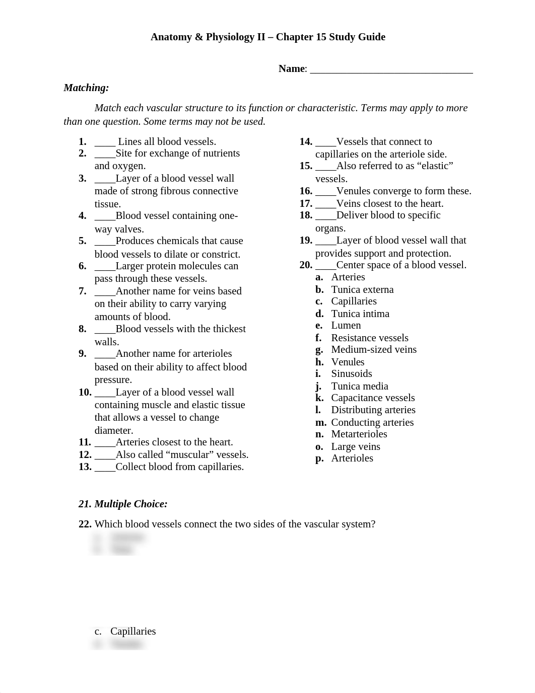 Anatomy & Physiology II - Chapter 15 Study Guide.docx_d1cf7u4ry4v_page1