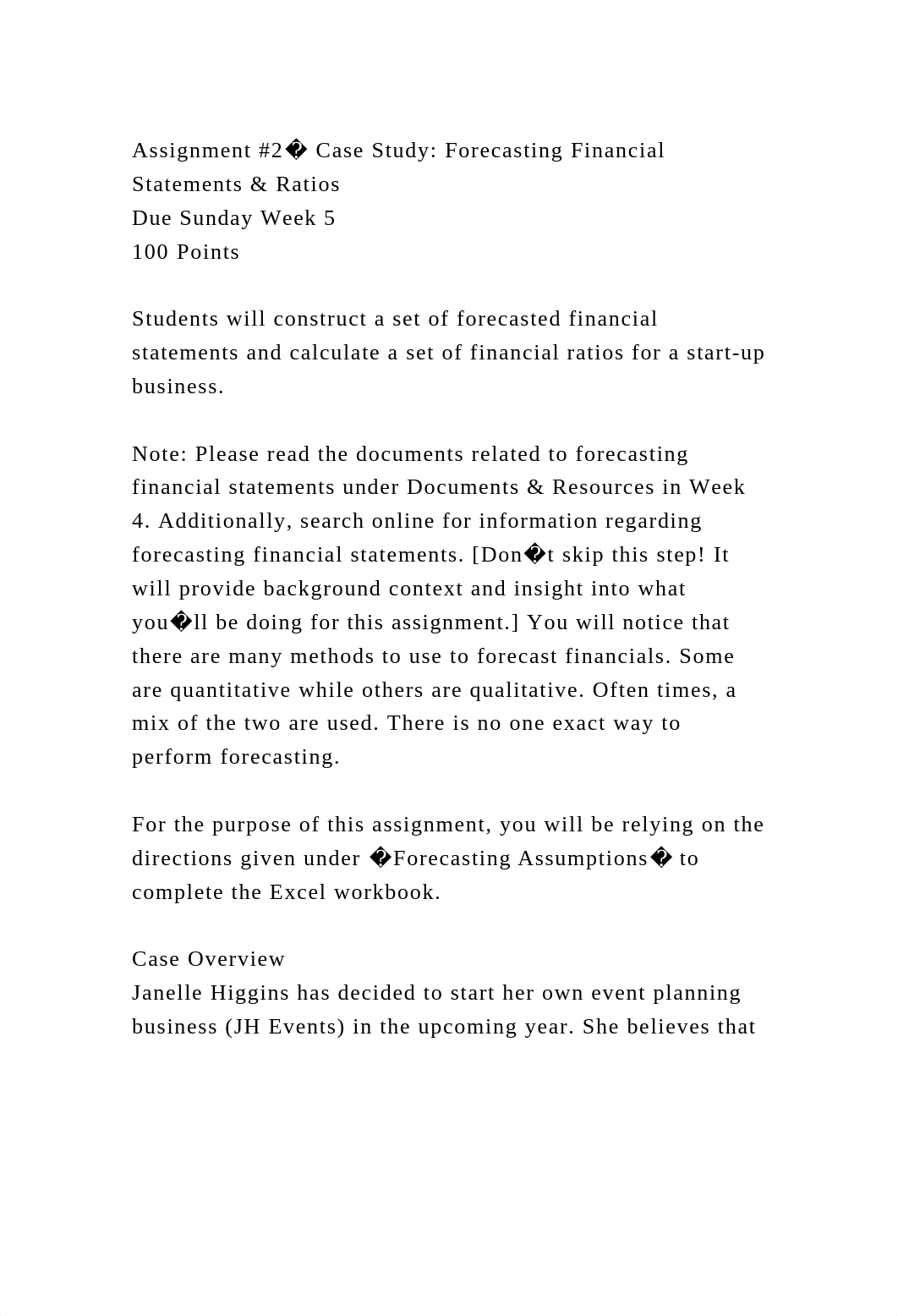 Assignment #2� Case Study Forecasting Financial Statements & Ratios.docx_d1cgnz9hidi_page2