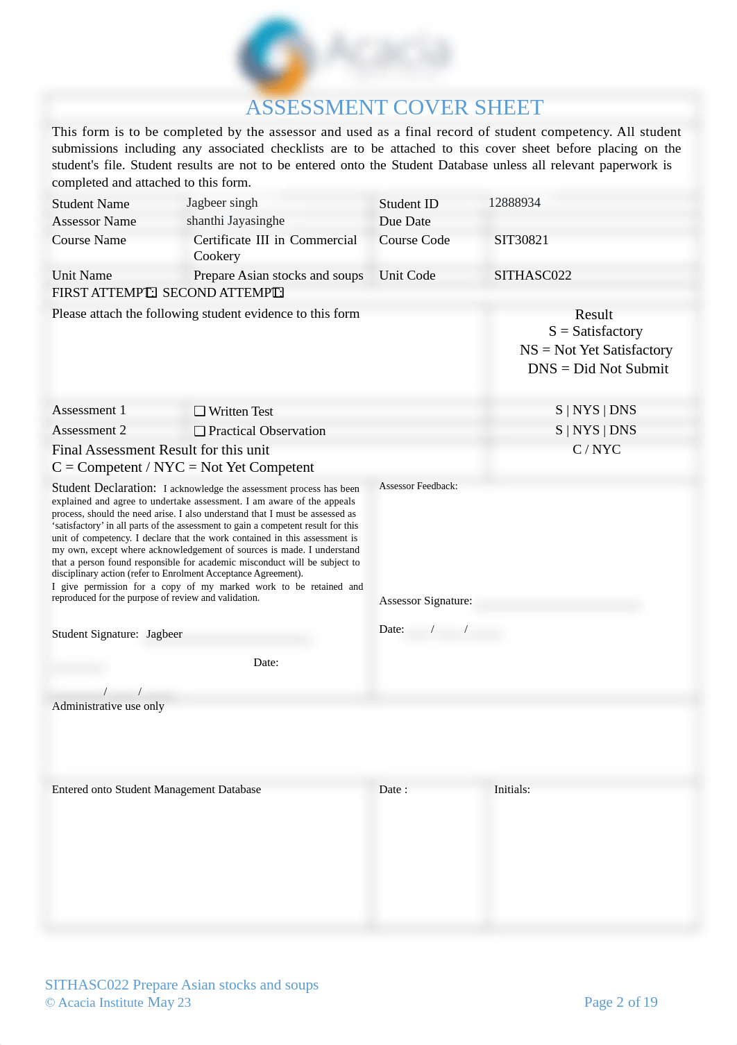 SITHASC022 - Student pack.docx_d1citi7496x_page2