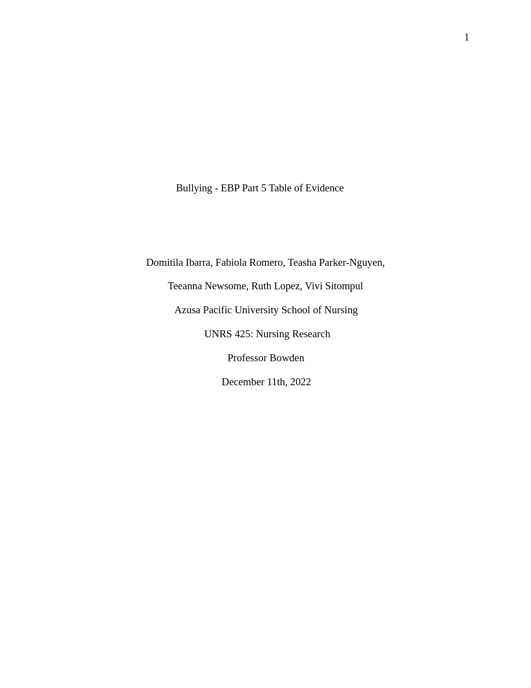 EBP Project Part 5 Critical Analysis and Nursing Interventions.docx_d1clbzq8tcn_page1