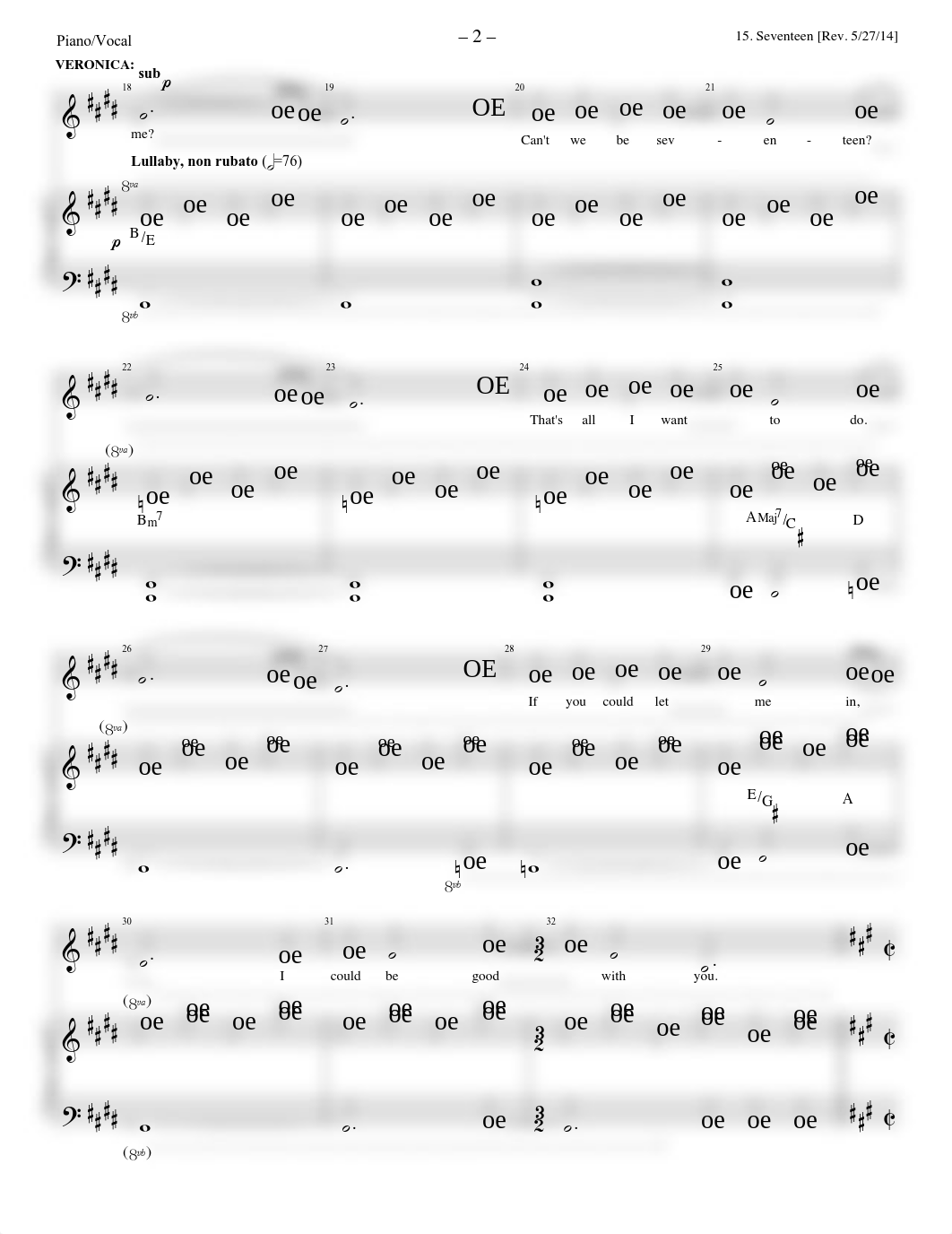 Seventeen (official version) - Heathers the Musical (sheet music).pdf_d1cmyxkhfuk_page2