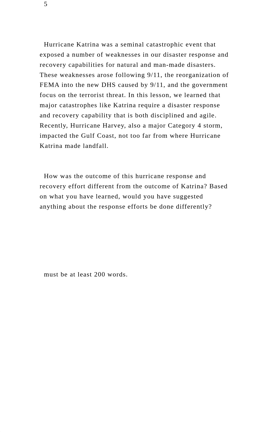 5   Hurricane Katrina was a seminal catastrophic event th.docx_d1cu1jlzn7y_page2