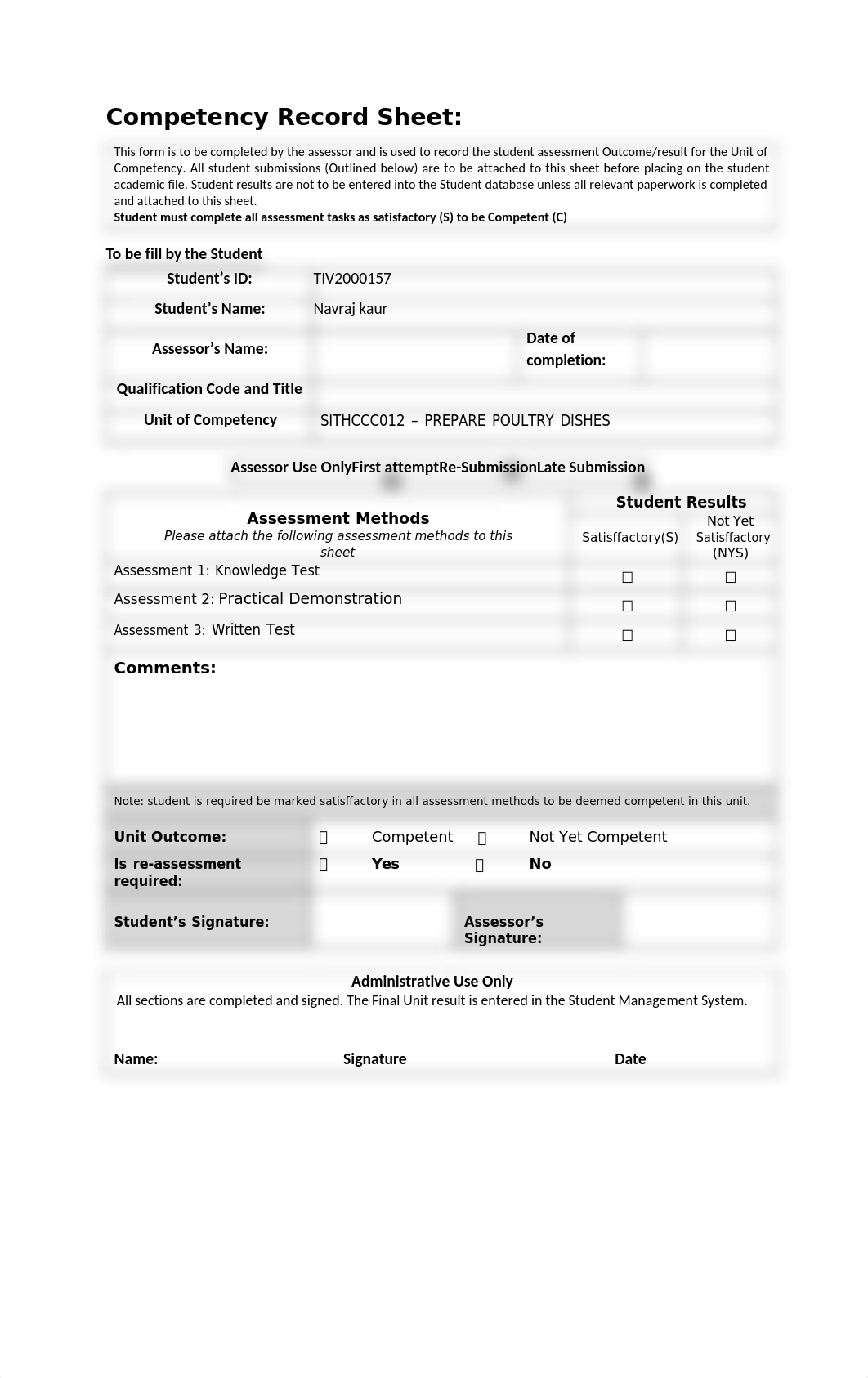 2.1 SITHCCC012 Prepare Poultry dishes  Student Guide.docx_d1cxj1hwxje_page5