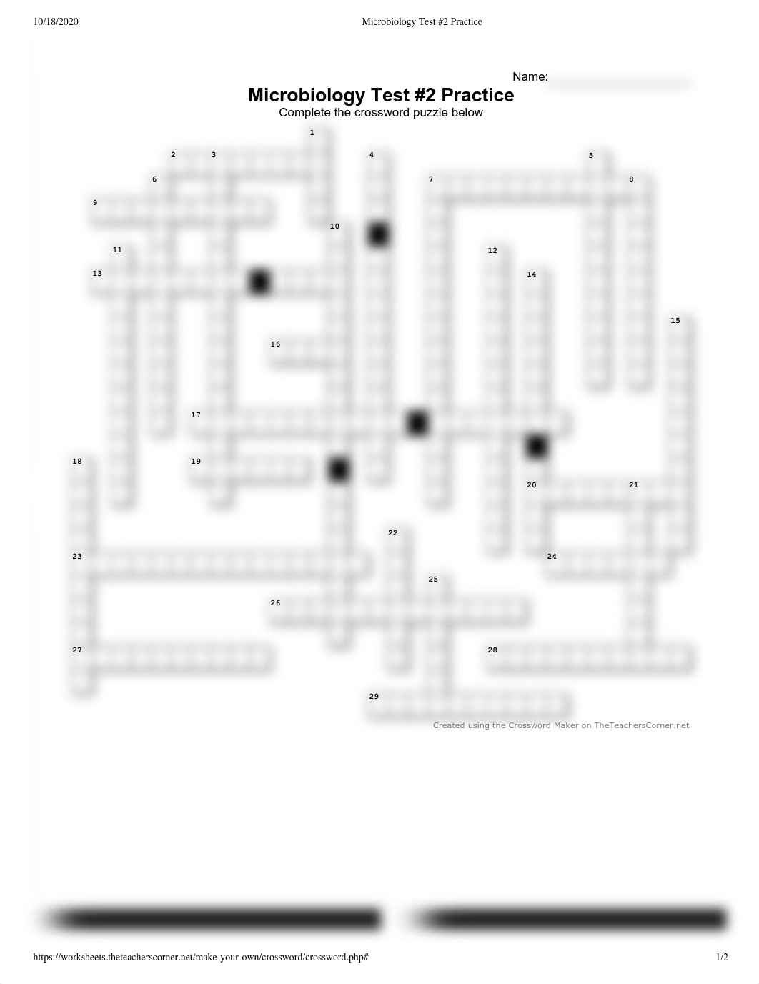 BIO 225 Test #2 Practice Crossword Puzzle.pdf_d1cymv8t3k5_page1