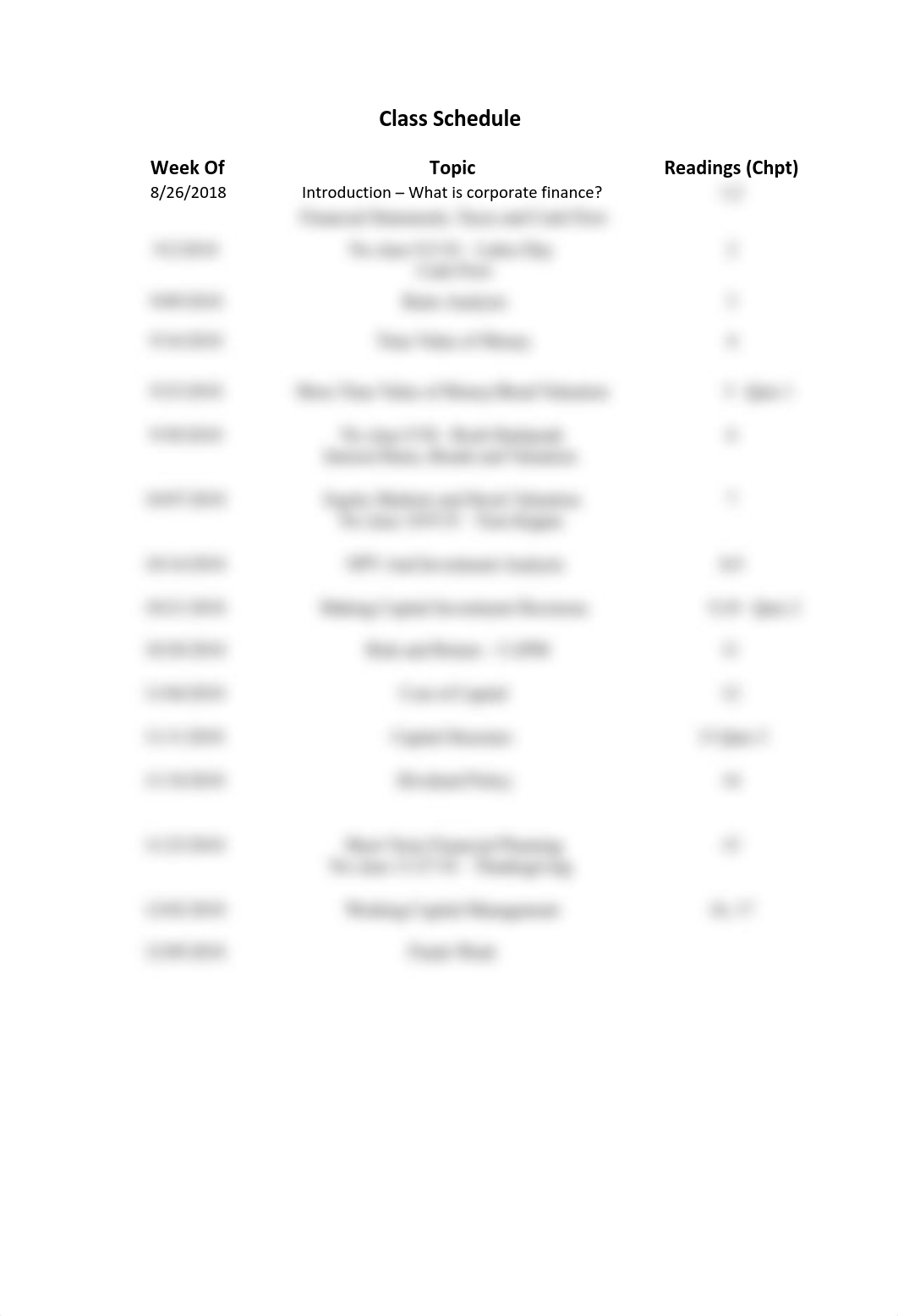 FIN 325 - Corporate Finance Fall 2019 Syllabus.pdf_d1d2o45p1hm_page2