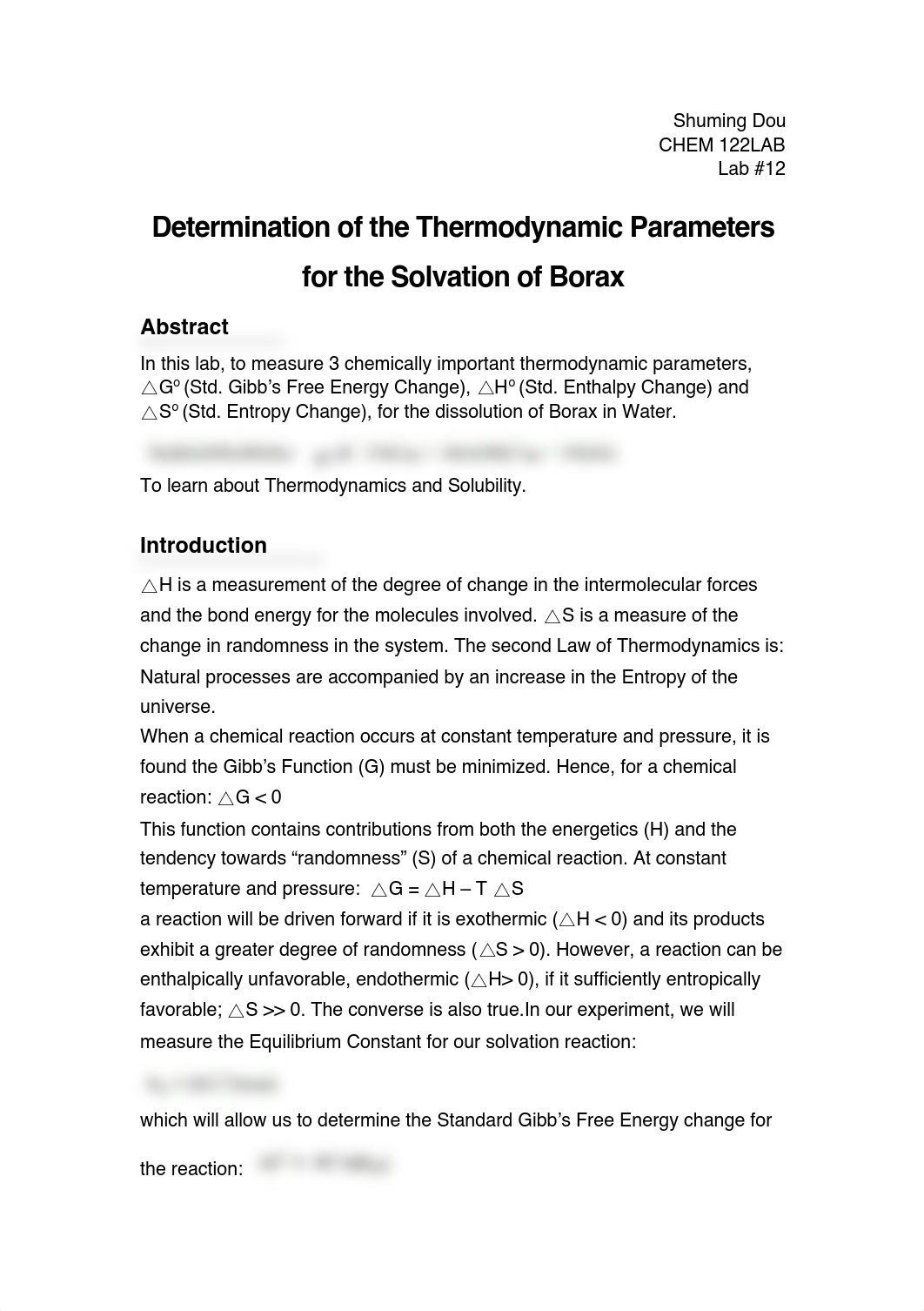 [CHEM122Lab#12]Determination of the Thermodynamic Parameters for the Solvation of Borax_d1dblbbqd28_page1