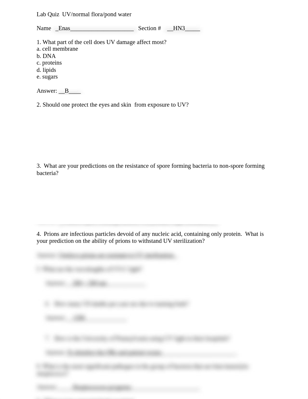 lab quiz UV normal flora pond water.doc_d1dd3mv2f90_page1