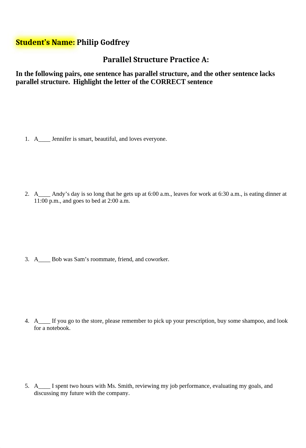 Module 6 Parallel Structure practice exercise.doc_d1de8whmsd1_page1