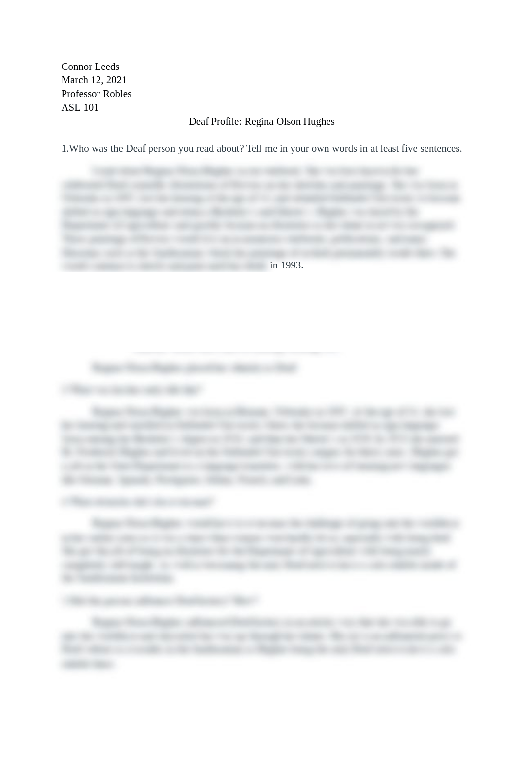 ASL 101 - Deaf Profile_ Regina Olson Hughes - connor leeds.pdf_d1deeq70gco_page1