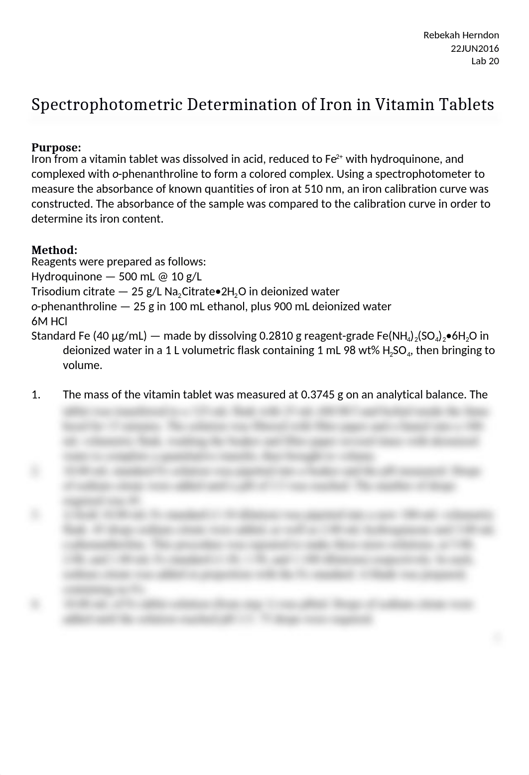 Spectrophotometric Determination of Iron in Vitamin Tablets.docx_d1dg9yrgfd8_page1