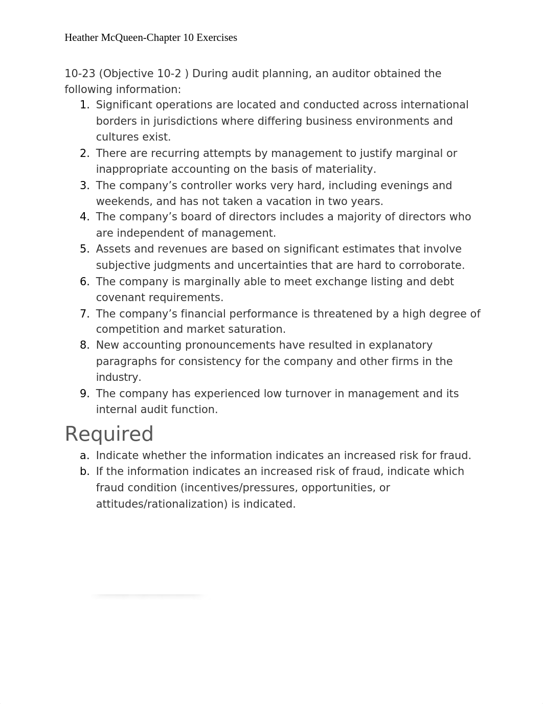 Heather McQueen_AC4200_Chapter 10 Exercises.docx_d1dh1whp3j5_page1