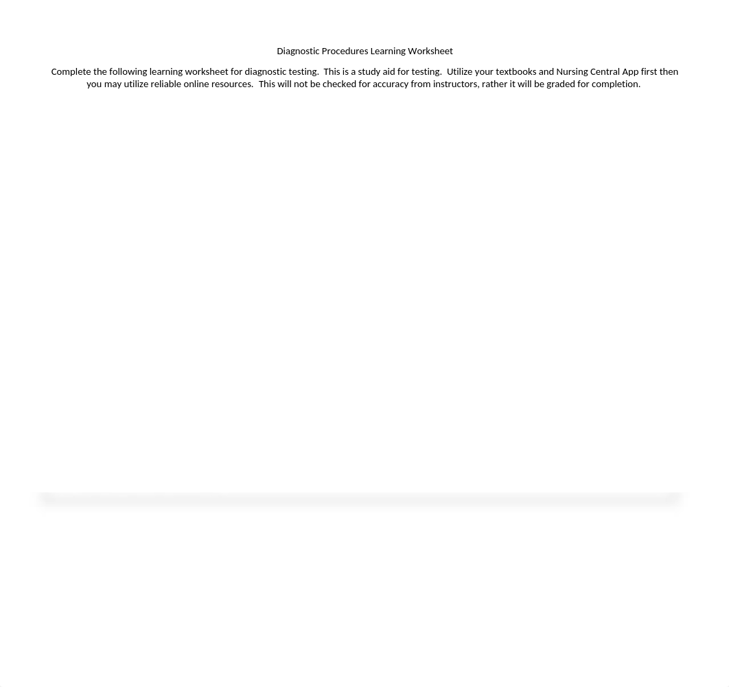 Diagnostic Procedures Learning Worksheet (1).docx_d1dq8iai817_page1