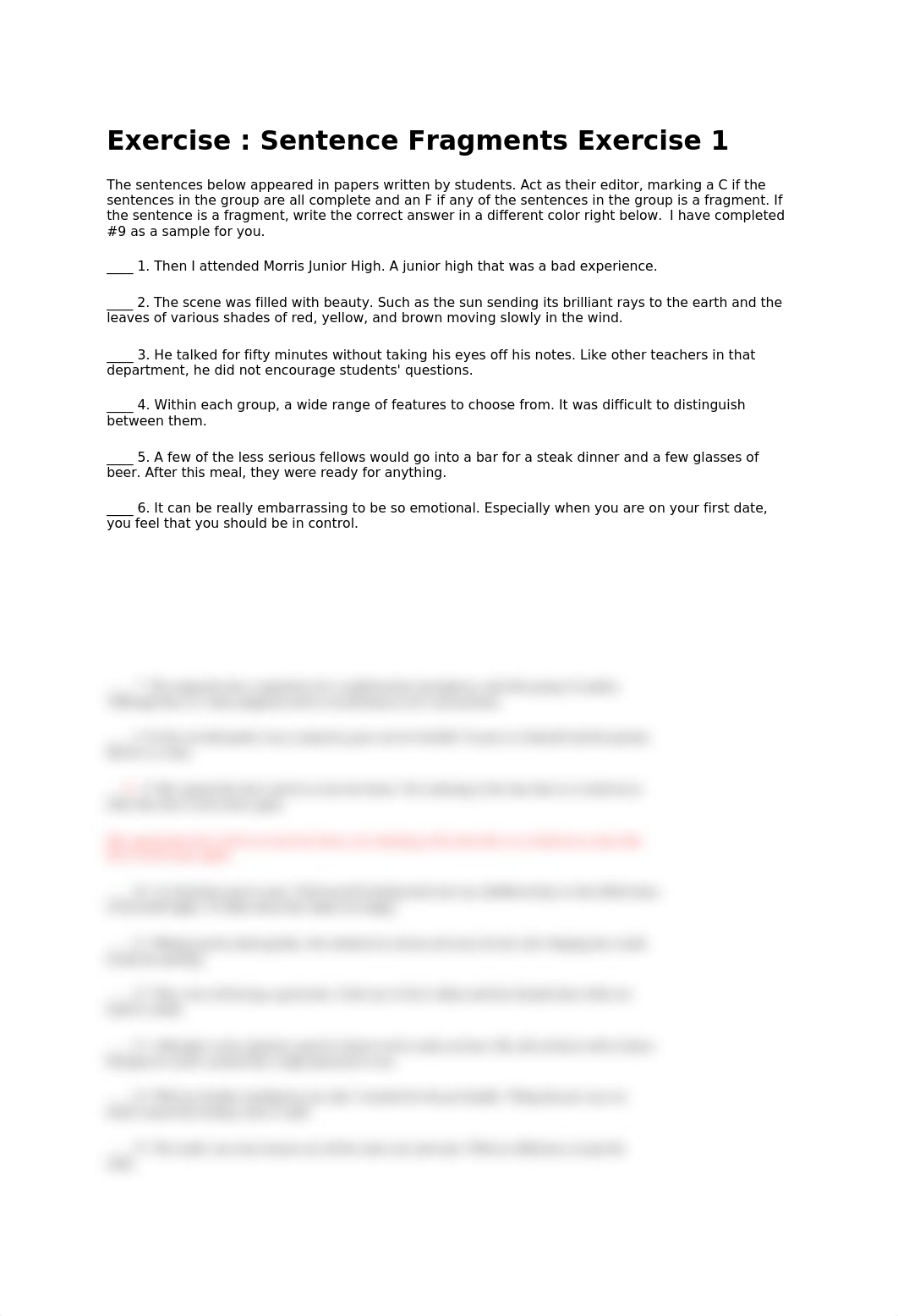 Exercise Sentence Fragments with Answer Key.docx_d1duqoatrow_page1