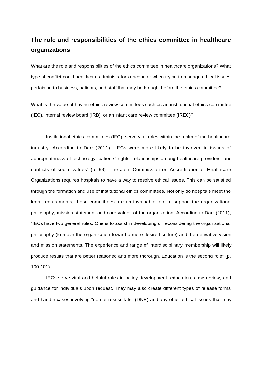 The role and responsibilities of the ethics committee in healthcare organizations_d1e18xnaoa3_page1