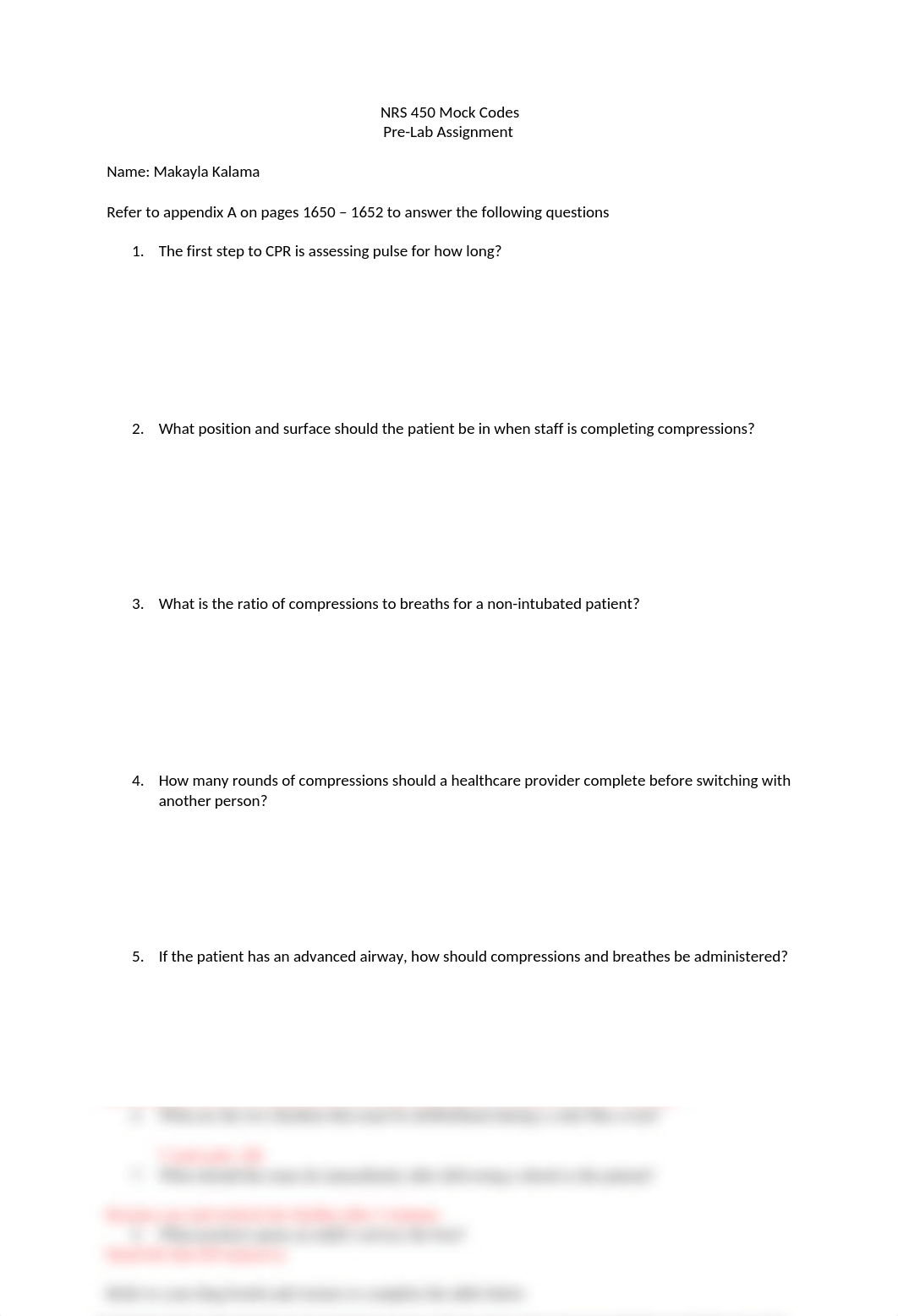 NRS 450 Mock Codes - Makayla kalama.docx_d1e4ng3tu59_page1