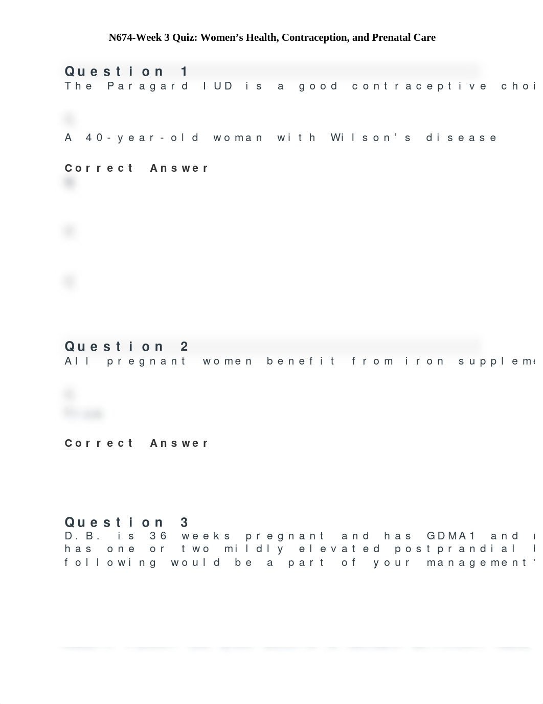 N674-Week 3 Quiz_Women's Health, Contraception, and Prenatal Care.docx_d1ejhswfx9x_page1