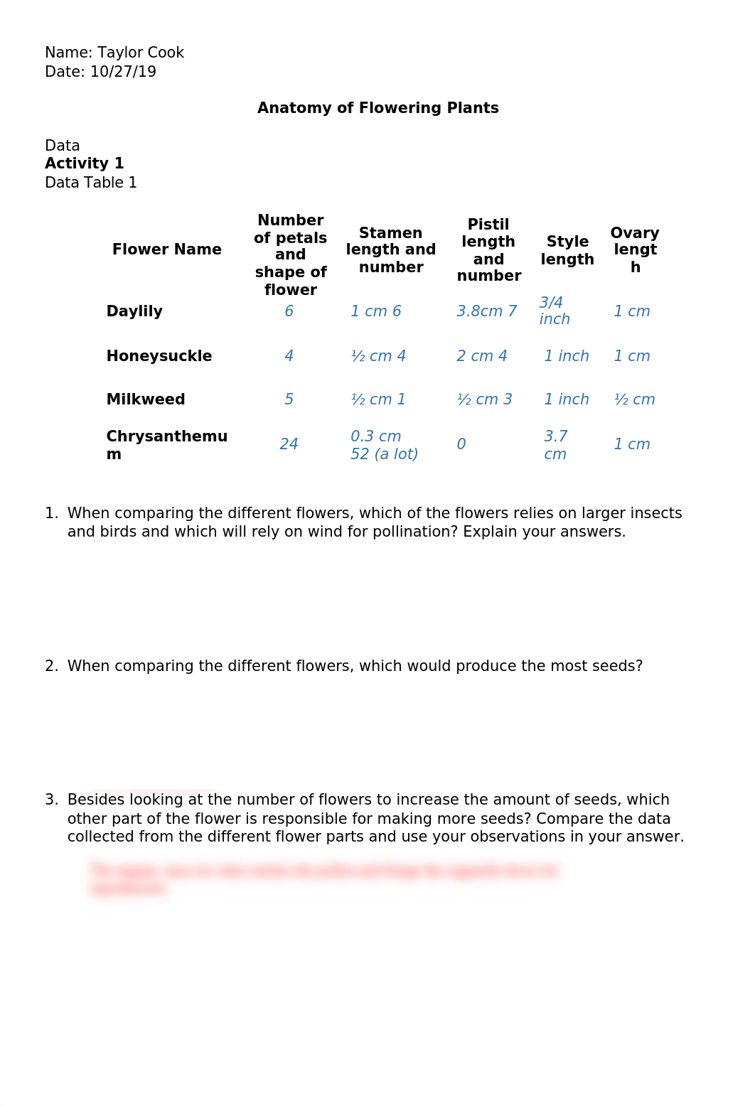 Anatomy of Flowering Plants Lab Report (1).docx_d1f1nfhhp2v_page1