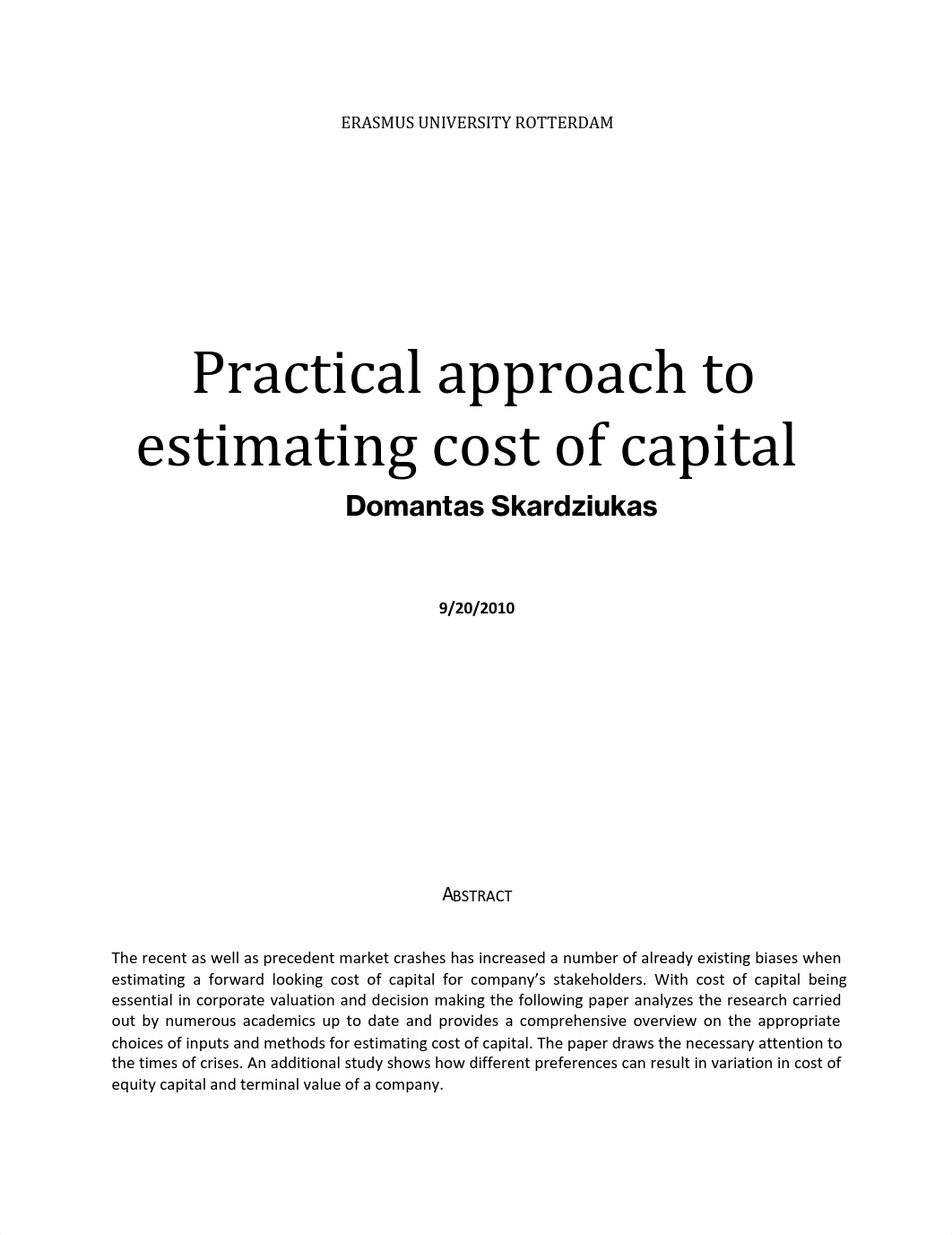 Practical approach to estimating cost of capital_d1f6xx7link_page2