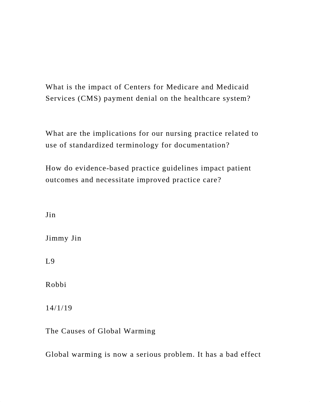 What is the impact of Centers for Medicare and Medicaid Servic.docx_d1fd3lta90b_page2